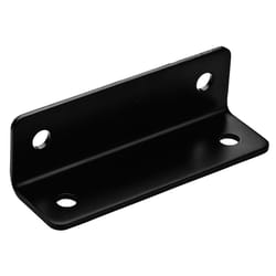 Hampton 1-5/8 in. H X 5 in. W X 1/8 in. D Black Steel Inside Wide Corner Brace