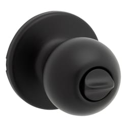 Kwikset Polo Matte Black Privacy Knob Right or Left Handed