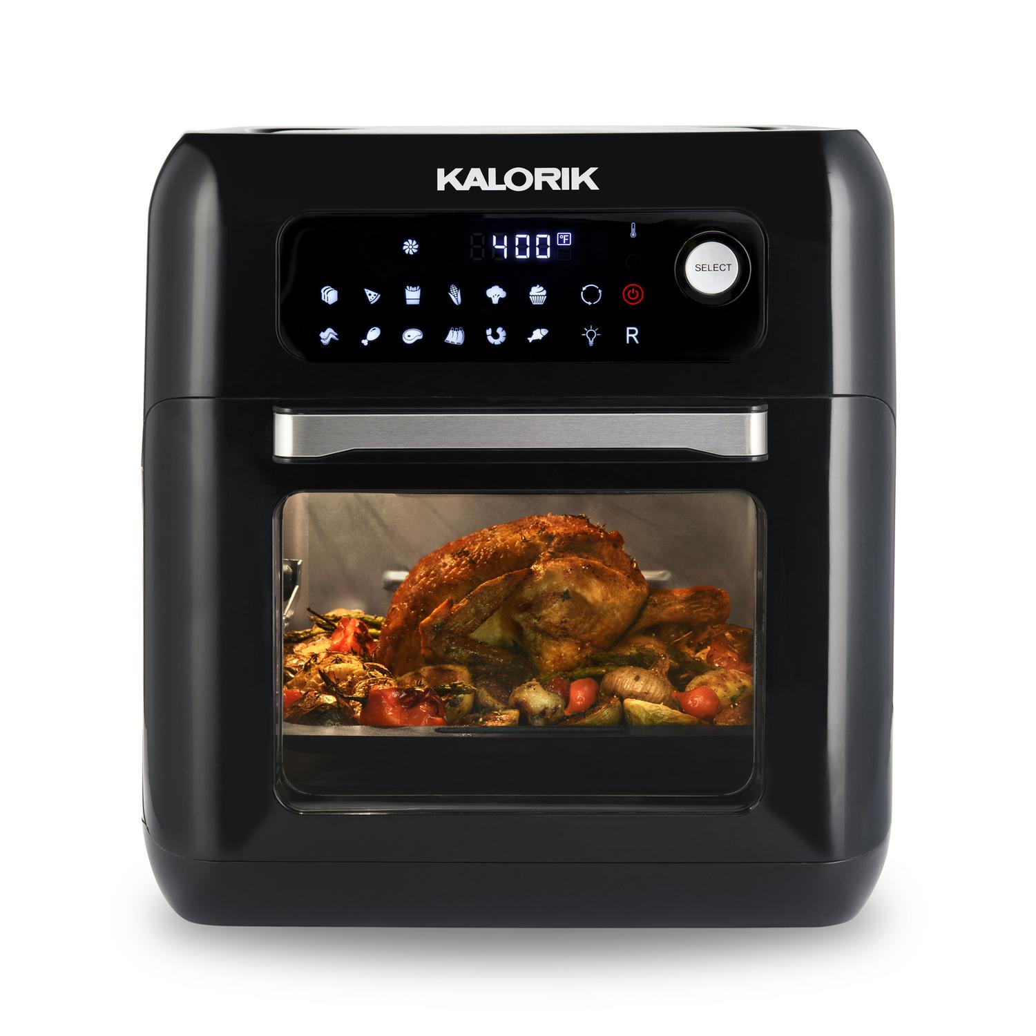 Kalorik Black 10 qt Programmable Digital Air Fryer Sansujyuku sansujyuku.com