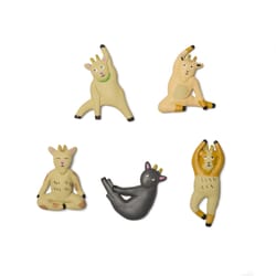 Kikkerland Assorted PVC Goat Yoga Magnet