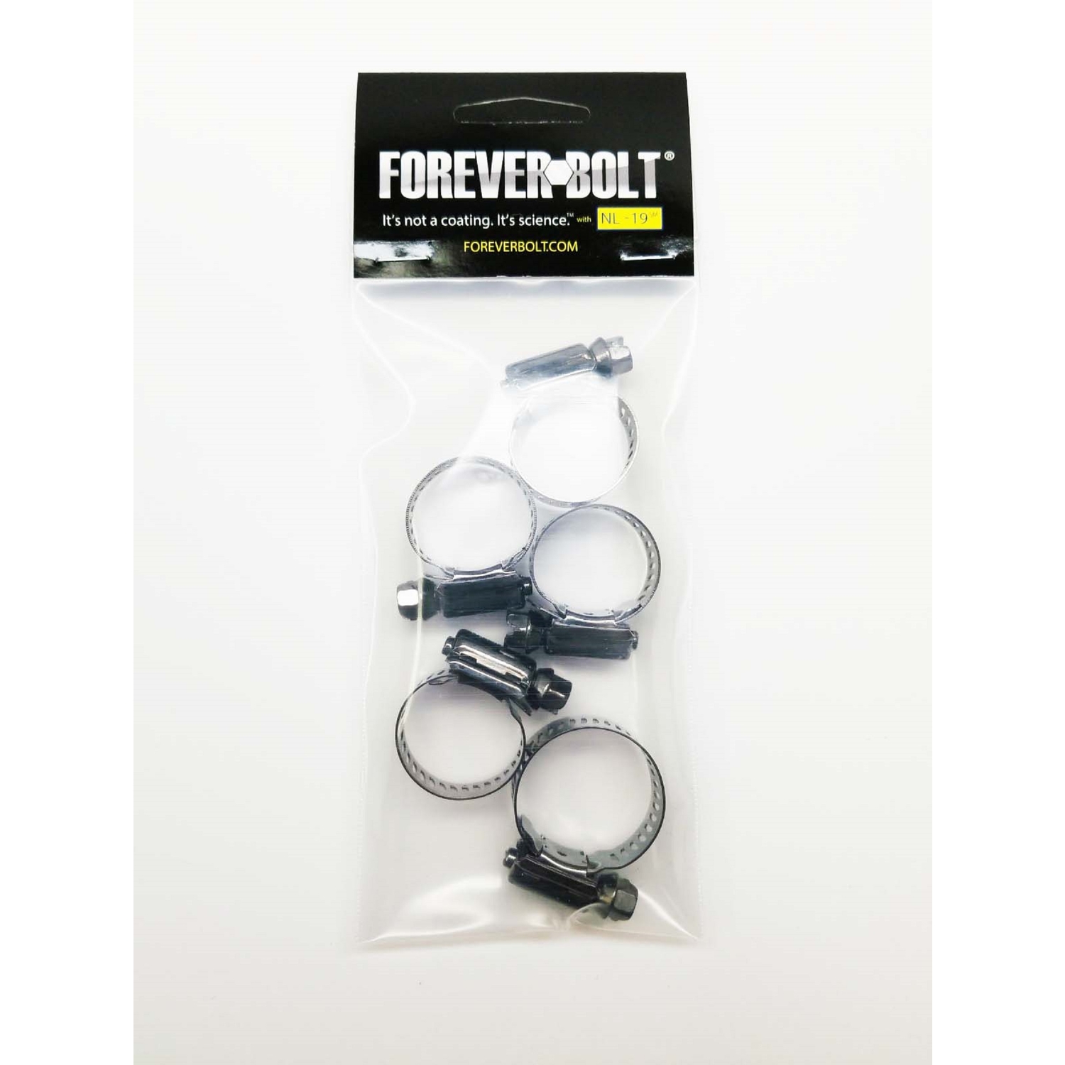 FOREVERBOLT 9/16 in to 1-15/8 in. SAE 10 Black Hose Clamp Stainless Steel Band
