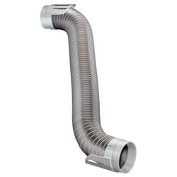 Ace 96 in. L X 4 in. D Silver/White Aluminum Dryer Transition Duct