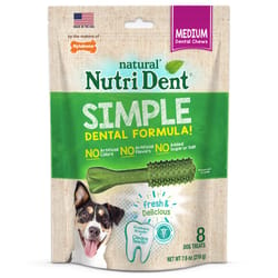 Nylabone Nutri Dent Fresh Dental Chews For Dogs 7.6 oz 3.75 in. 8 pk