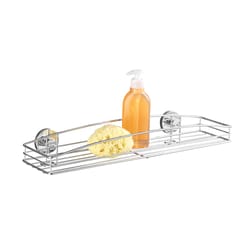 Wenko Vacuum-Loc Silver Shower Caddy Wall Shelf