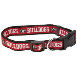 Pets First Team Colors Georgia Bulldogs Nylon Dog Collar Small