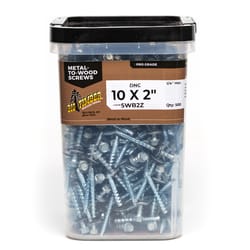 Big Timber Woodbinder No. 10 Sizes X 2 in. L Hex Hex Washer Head Sheet Metal Screws 5 lb 500 pk