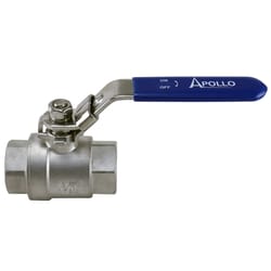 Apollo 96F Series 3/4 in. Stainless Steel FNPT Ball Valve Full Port Locking Lever For Water