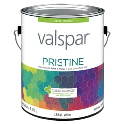 Valspar Pristine White Enamel Paint Exterior and Interior 1 gal