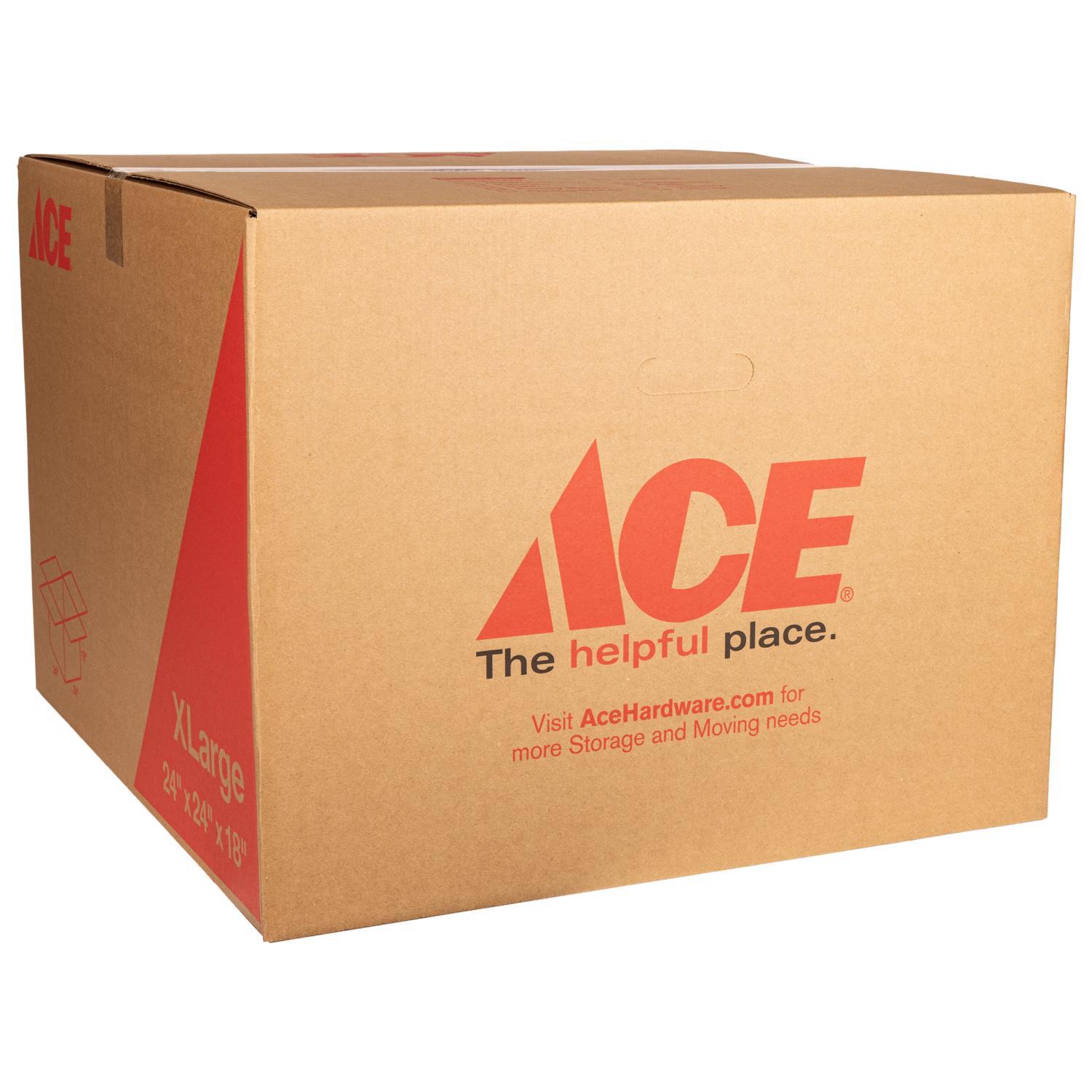 Ace 18 in. H X 24 in. W X 24 in. L Cardboard Corrgugated Box 1 pk 