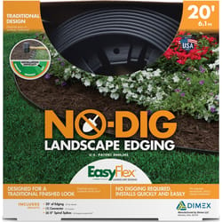 EasyFlex 20 ft. L X 1.5 in. H Plastic Black Landscape Edging Kit