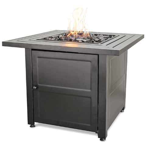 Endless Summer 30 in. W Steel Transitional Square Propane Fire Pit