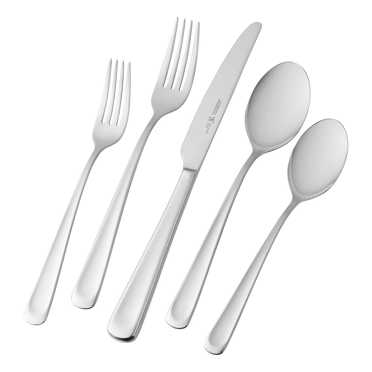 Zwilling J.A Henckels Silver Stainless Steel Flatware Set Sansujyuku sansujyuku.com