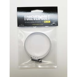 FOREVERBOLT 1-9/16 in to 2-1/2 in. SAE 32 Silver Hose Clamp Stainless Steel Band