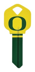 Hillman University of Oregon Painted Key House/Office Universal Key Blank Single