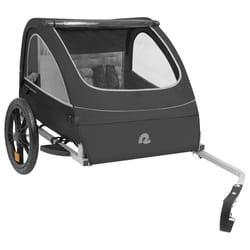 Retrospec Rover Fabric/Steel Child Trailer 80 lb Black