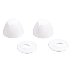 Ace Toilet Bolt Caps White Plastic For Universal