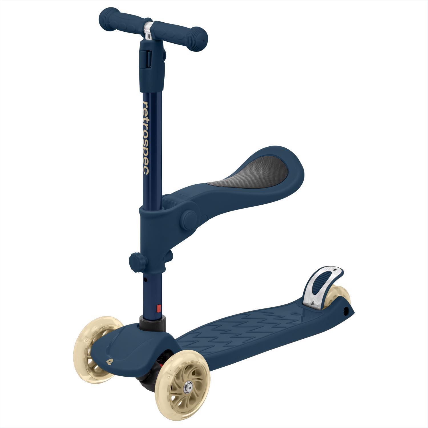 Retrospec Chipmunk Plus Unisex 3-Wheel Kick Scooter Navy Blue Sansujyuku sansujyuku.com