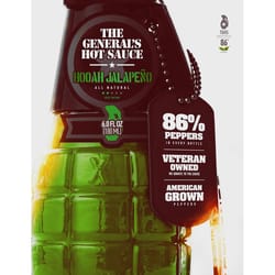 The General's Hot Sauce Hooah Jalapeno Sauce 6 oz