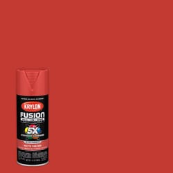 Krylon Fusion All-In-One Matte Fire Red Paint+Primer Spray Paint 12 oz