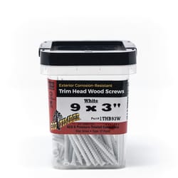 Big Timber No. 9 Sizes X 3 in. L Star White Deep Wood Screws 84 pk