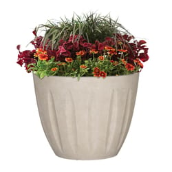 L&G Solutions 13 in. H X 16 in. W X 16 in. D X 16 in. D Polyresin Spritzer Planter Sand