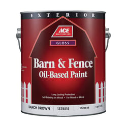 Ace Gloss Ranch Brown Oil-Based Barn and Fence Paint Exterior 1 gal