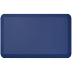 Gel Pro Designer Comfort 20 in. W X 36 in. L Navy Blue Leather Grain Polyurethane Anti-Fatigue Mat