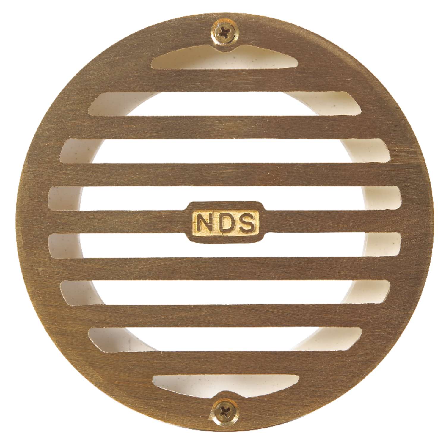 NDS 4 in. Satin Round Brass Drain Grate Ace Hardware