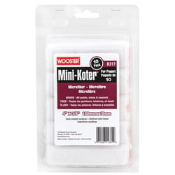 Wooster Mini-Koter Microfiber 4 in. W X 3/8 in. Mini Paint Roller Cover 10 pk