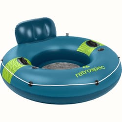 Retrospec Blue Vinyl Inflatable Adriatic Floating Tube