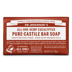Dr. Bronner's Organic Eucalyptus Scent Pure-Castile Bar Soap 5 oz