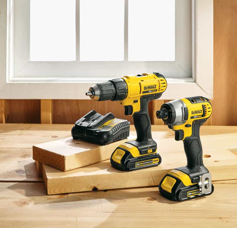 DeWalt 20V MAX Cordless 2 tool Compact Drill and Impact Driver Kit 20