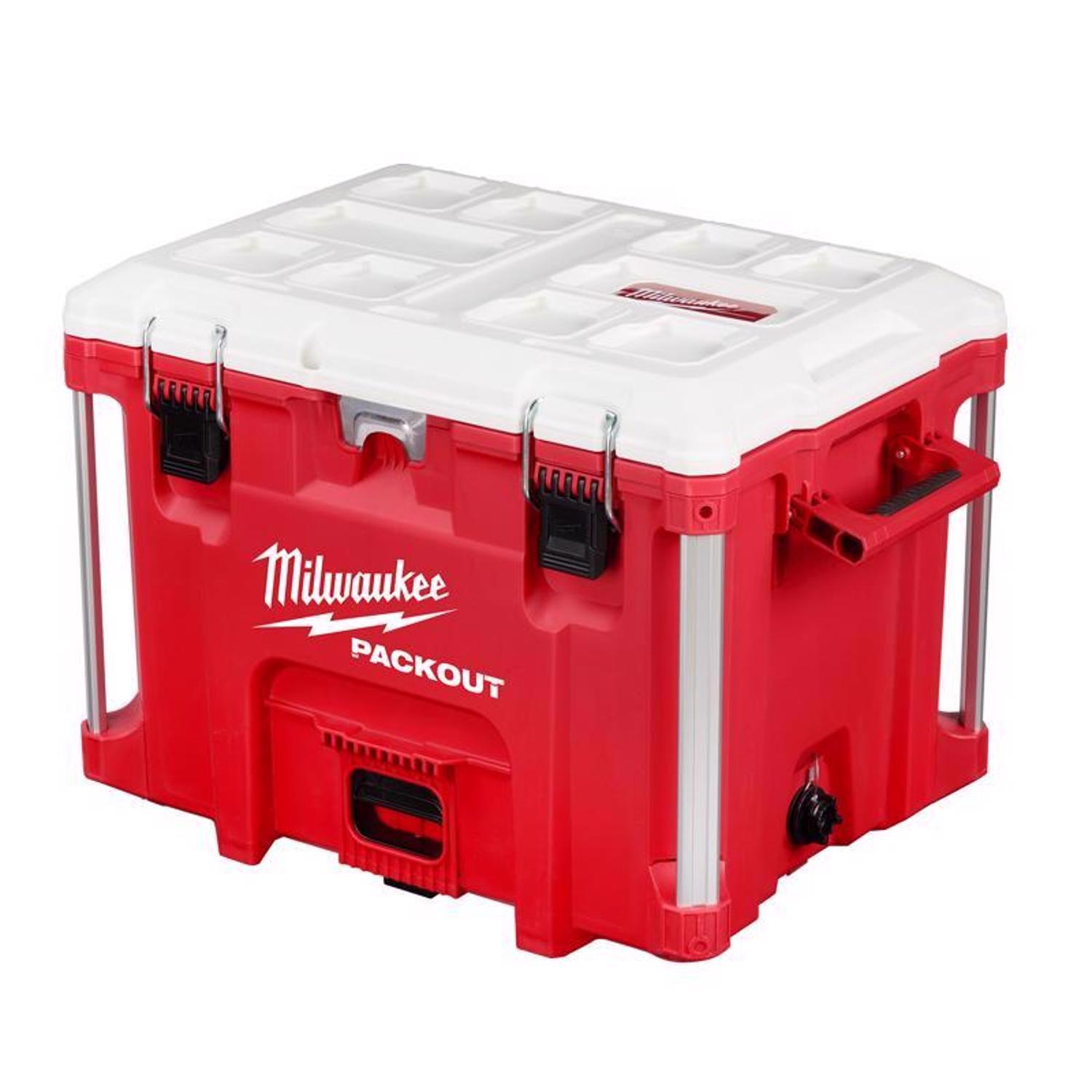 Milwaukee Packout Red/White 40 qt Cooler Mfr# 48-22-8462