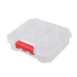 Ace 6.5 in. W X 2.05 in. H Storage Bin Plastic 6 compartments Red