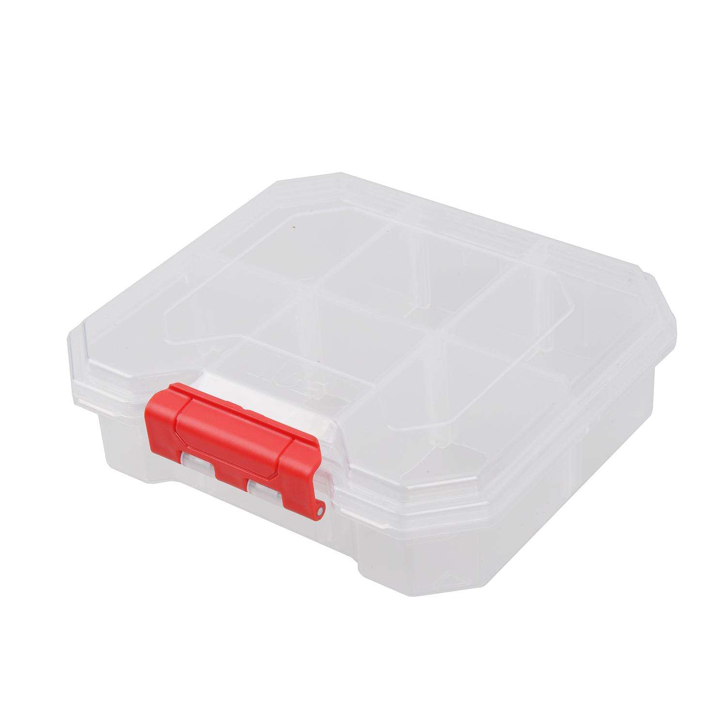 Ace 6.5 in. W X 2.05 in. H Storage Bin Plastic 6 compartments Red - Ace  Hardware