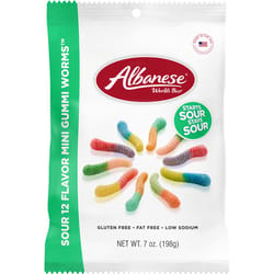 Albanese Fruit Flavors Sour Gummie Candy 7 oz