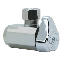 BrassCraft 3/8 in. FIP X 3/8 in. Compression outlets Brass Shut-Off Valve