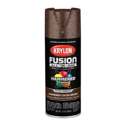 Krylon Fusion All-In-One Hammered Cocoa Brown Paint+Primer Spray Paint 12 oz