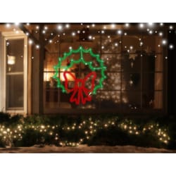 Celebrations LED Wreath Silhoutte 3 ft. Hanging Decor