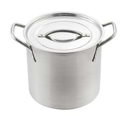 McSunley Stainless Steel Stock Pot 11 in. 16 qt Silver