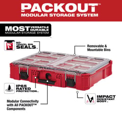 Milwaukee PACKOUT SHOP STORAGE Garage Organizer Storage Organizer Impact-Resistant Poly 10 compartme