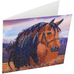 Crystal Art Craft Buddy Horse Craft Card Kit Multicolored