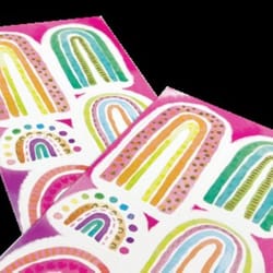 OOLY Stickiville Vinyl Watercolor Rainbows Stickers 1 pk