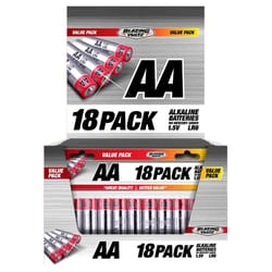 Blazing Voltz AA Alkaline Batteries 18 pk Carded