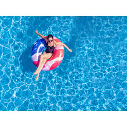 PoolCandy Multicolored PVC Inflatable Floating Tube