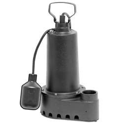 Superior Pump 1/2 HP 4200 gph Cast Iron Tethered Float Switch AC Submersible Sump Pump