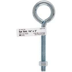 Hampton 3/8 in. X 5 in. L Zinc-Plated Steel Eyebolt Nut Included