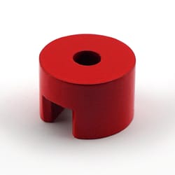 Magnet Source .5 Dia. in. L X .75 in. W Red Work Holding Magnet 4 lb. pull 1 pc