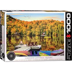 Eurographics Lakeside Cottage Quebec Jigsaw Puzzles Multicolored 1000 pc