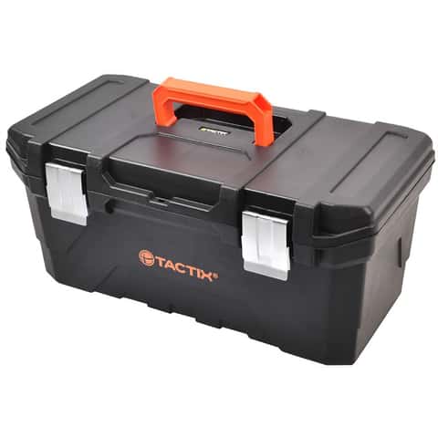 Tactix 10.5 in. Hand Toolbox Black - Ace Hardware